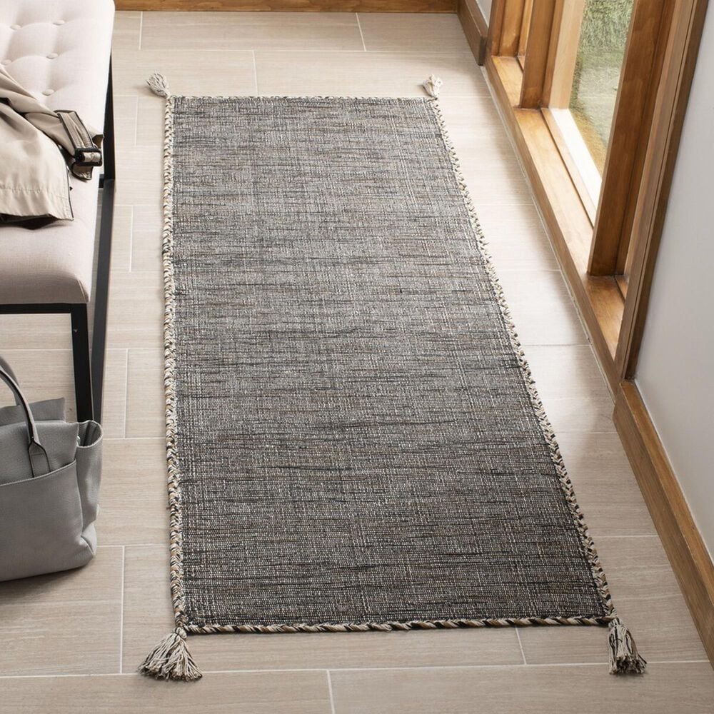 Safavieh Montauk 2&#39;3&quot; x 7&#39; Beige and Black Runner, , large