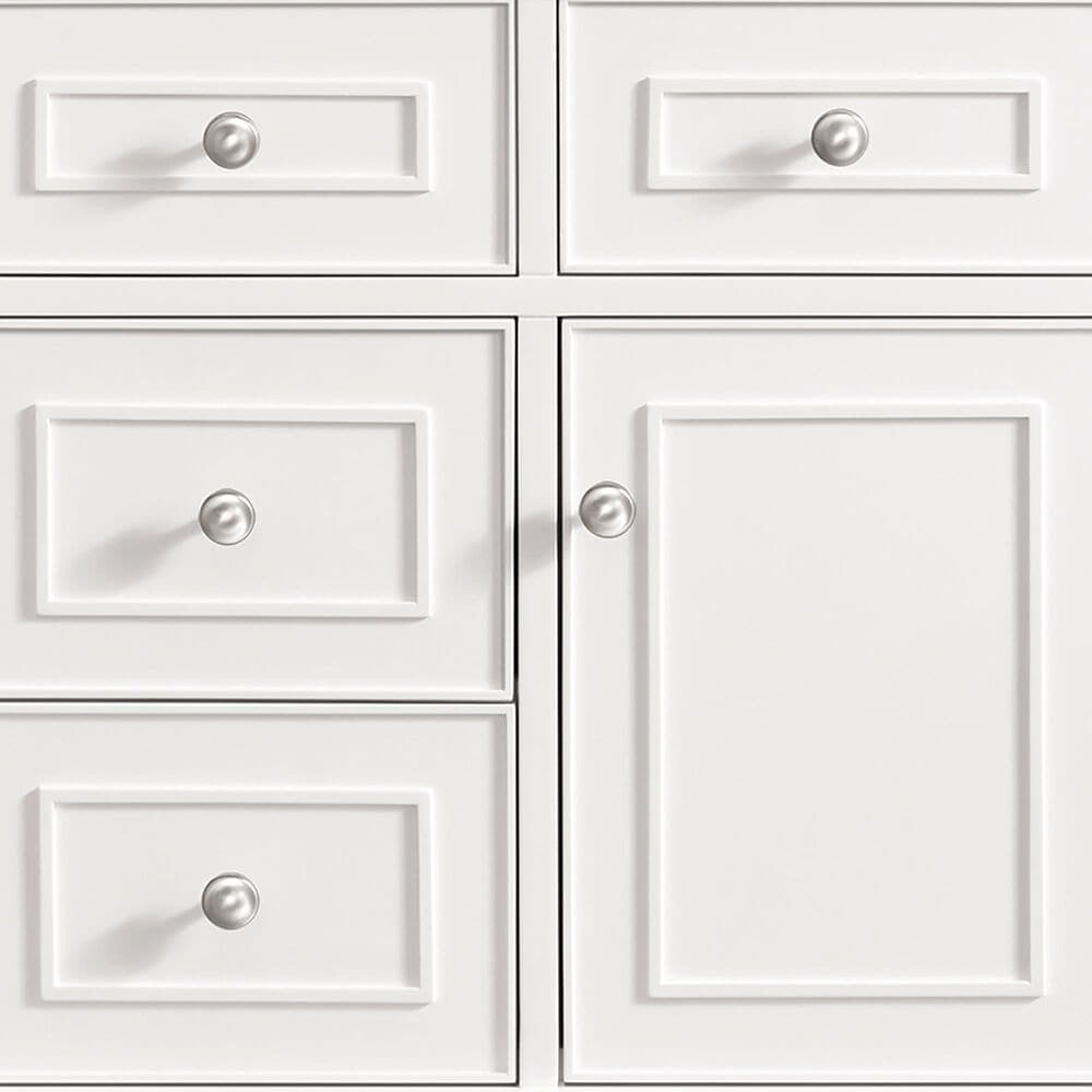 James Martin Vanities Lorelai 48&quot; Single Vanity in Bright White with 3 cm Eternal Jasmine Pearl Quartz Top, , large