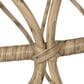 Hearth and Haven Bruce Outdoor Round Wicker Coffee Table with Open Lattice Design in Brown, , large