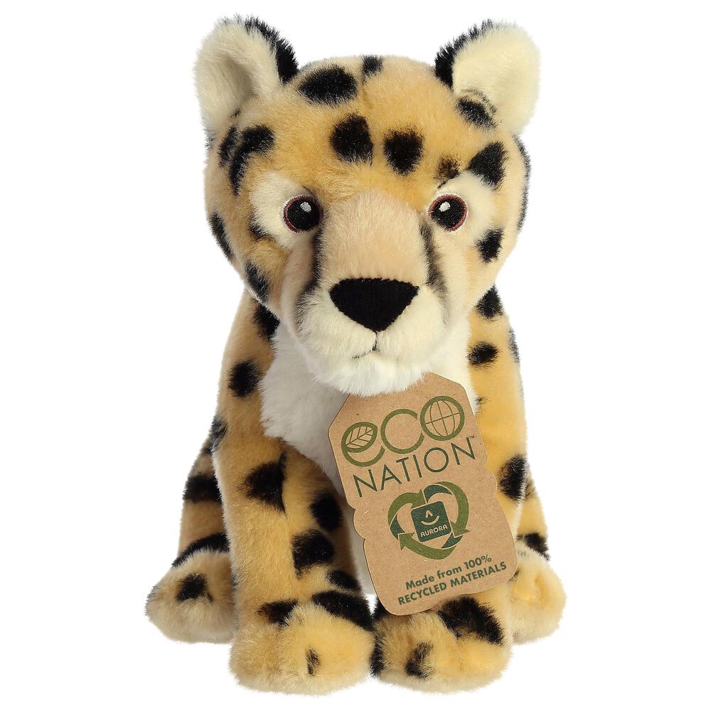 EcoNation 9" Cheetah Plush, , large