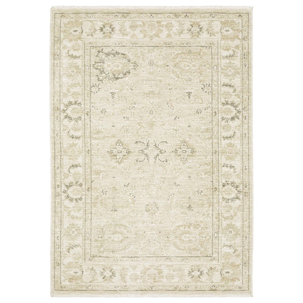 Oriental Weavers Caroline CRL03 Tan 6"7" x 9"6" Area Rug, , large