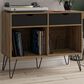 DHP Concord 40" Turntable Stand in Reclaimed Oak, , large