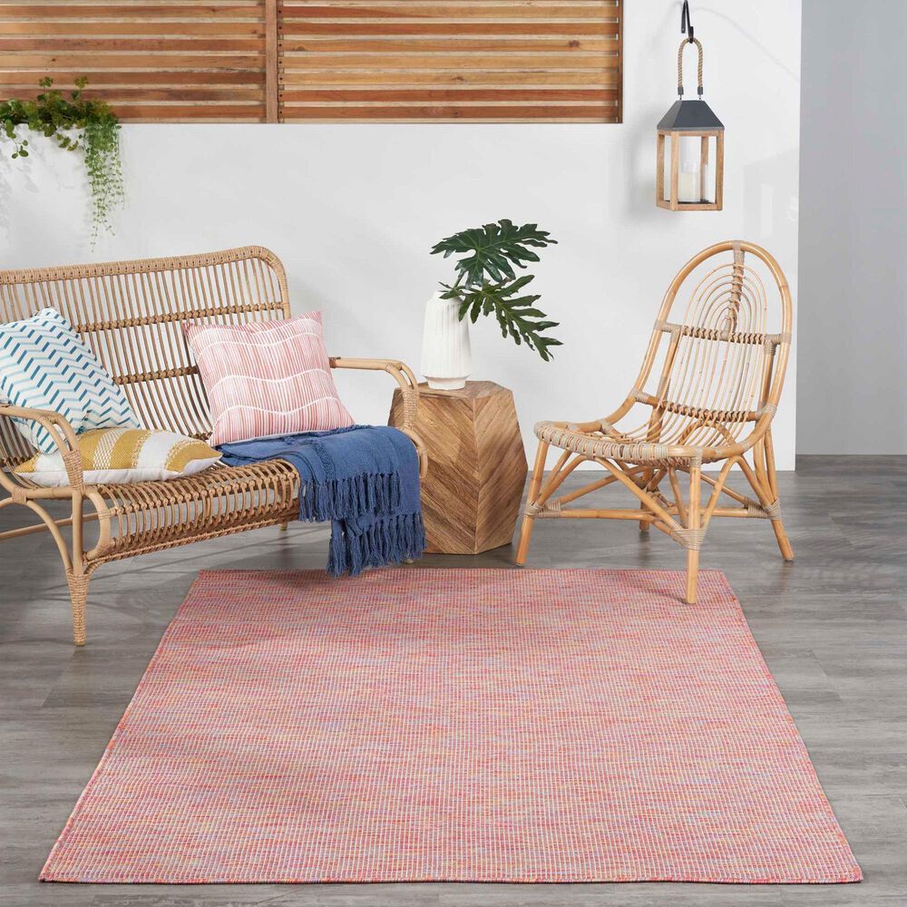 Nourison Positano 3&#39; x 5&#39; Rainbow Indoor/Outdoor Area Rug, , large