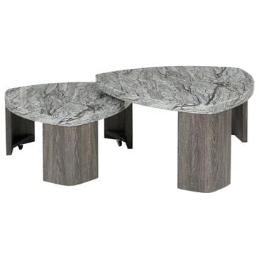 Ashley Surmour Stacked Cocktail Table in Gray and Brown, , large