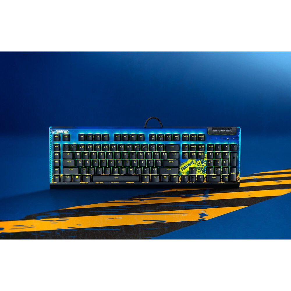 Razer BlackWidow V4 X Fortnite Edition Mechanical Gaming Keyboard in Yellow, , large