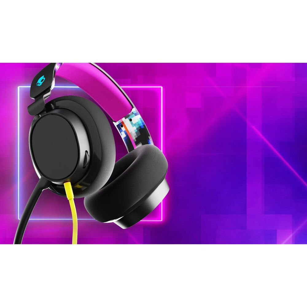 Skullcandy SLYR Multi-Platform Wired Gaming Headset in Black DigiHype and Pink, , large