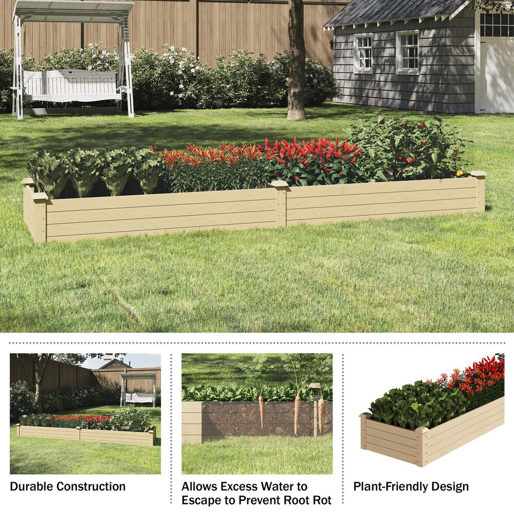 Timberlake Raised Garden Bed in Natural, , large