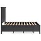 Urban Home Grace Queen Storage Bed in Raven Black, , large