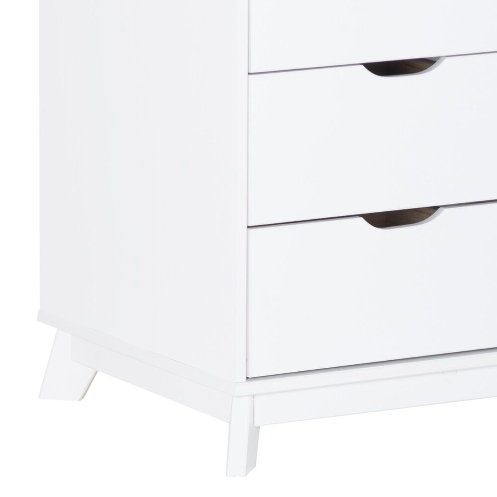 Linon Home Decor Polly 3-Drawer Nightstand in White, , large