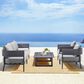 Blue River Argiope 4-Piece Patio Conversation Set in Dark Grey, , large