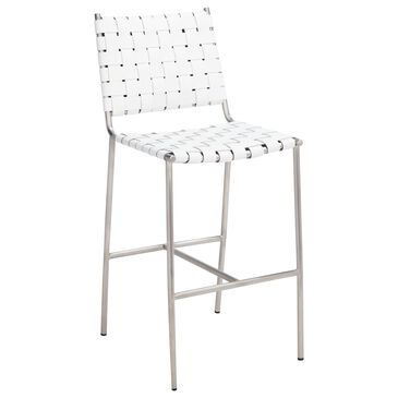Safavieh Olenna 26" Counter Stool with White Leather, , large