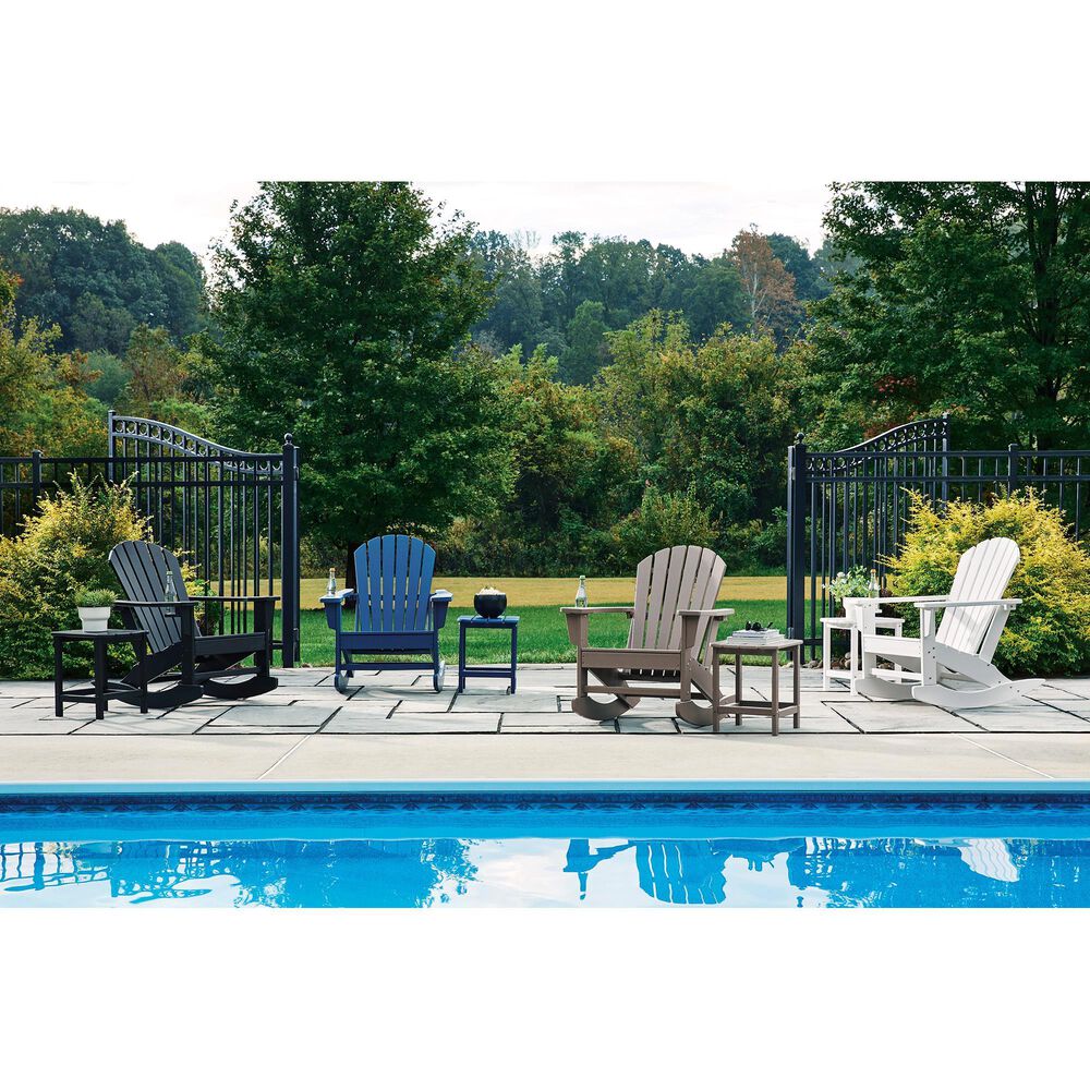 Ashley Sundown Shores Patio Rocker Chair in Blue, , large