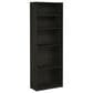 HOMLUX 5-Tier Display Bookshelf with Adjustable Shelves in Espresso, , large