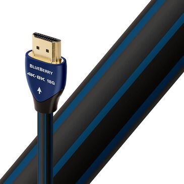 AudioQuest 9" Blueberry 18G HDMI Cable in Blue and Black, , large