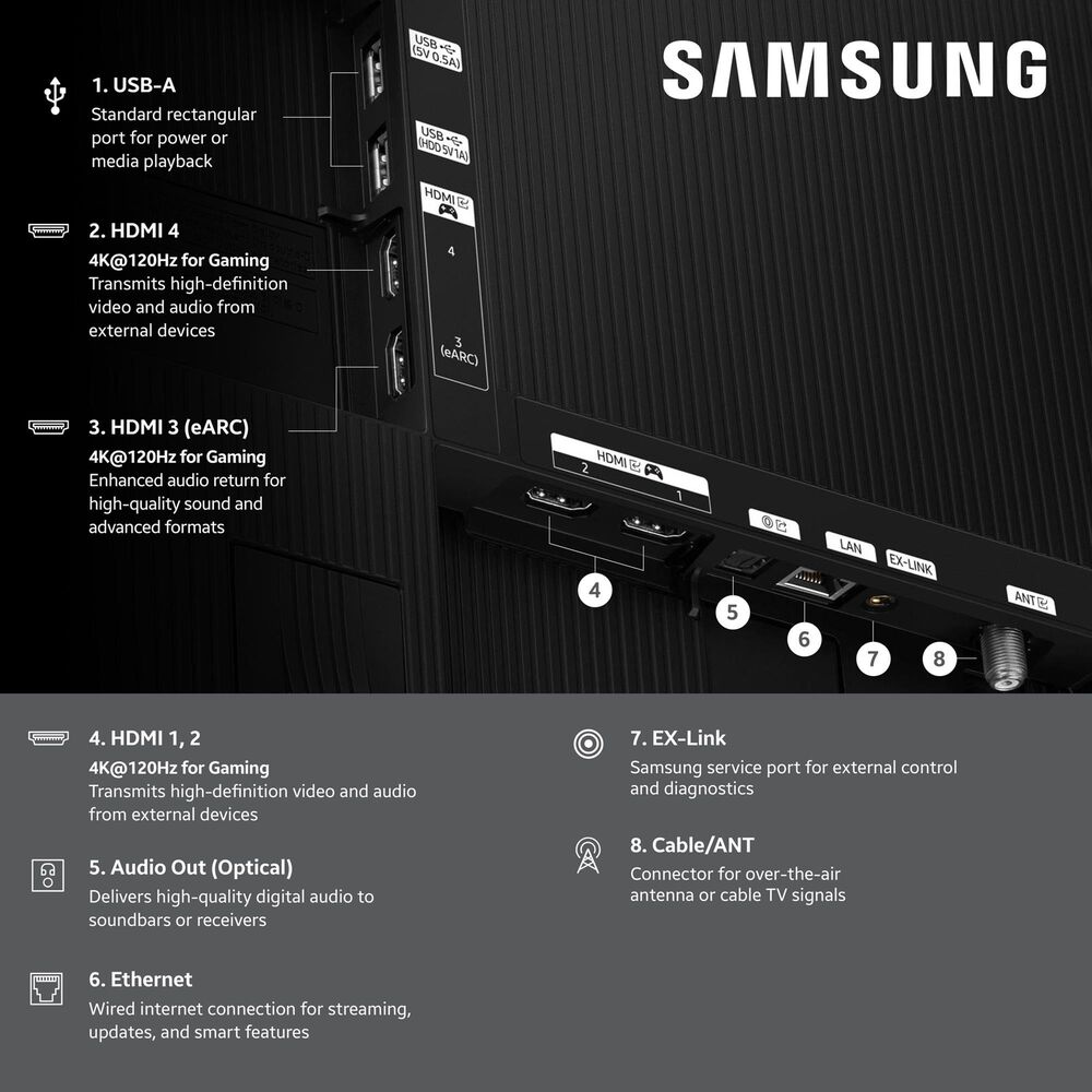 Samsung 77&quot; Class S84F OLED 4K Vision AI with HDR in Graphite Black - Smart TV, , large