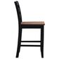 Linon Home Decor Colm Counter Stool in Black and Warm Brown, , large