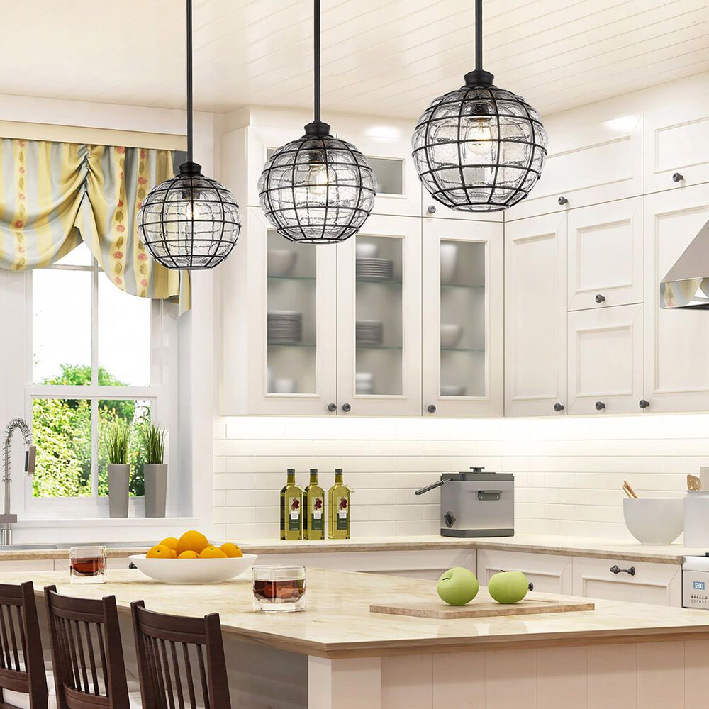 Golden Lighting Powell Small Pendant in Matte Black, , large