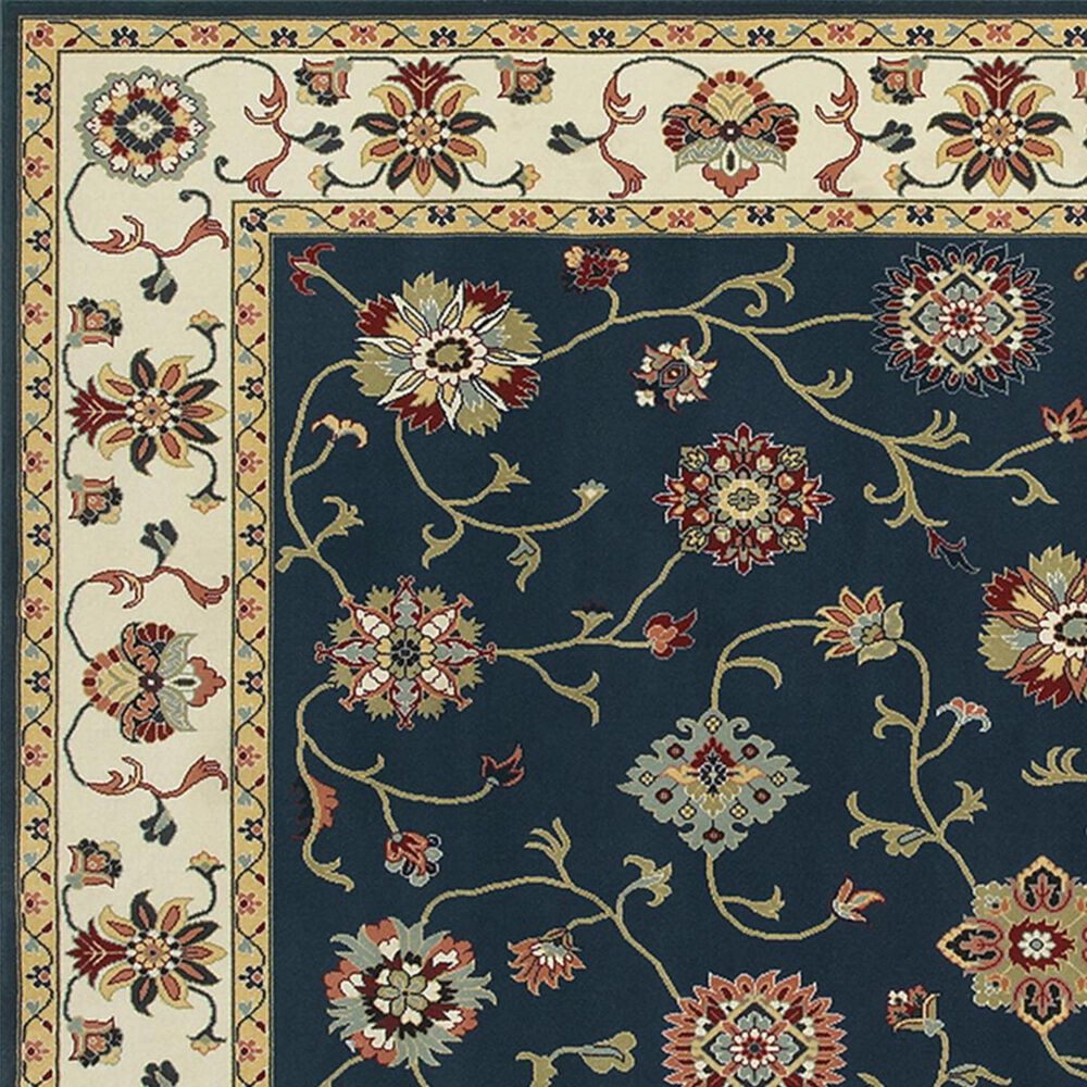 Oriental Weavers Kashan 2336B 6&#39;7&quot; x 9&#39;6&quot; Navy Area Rug, , large