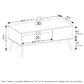 HOMLUX 2-Tier Mid-Century Modern Coffee Table in Espresso, , large