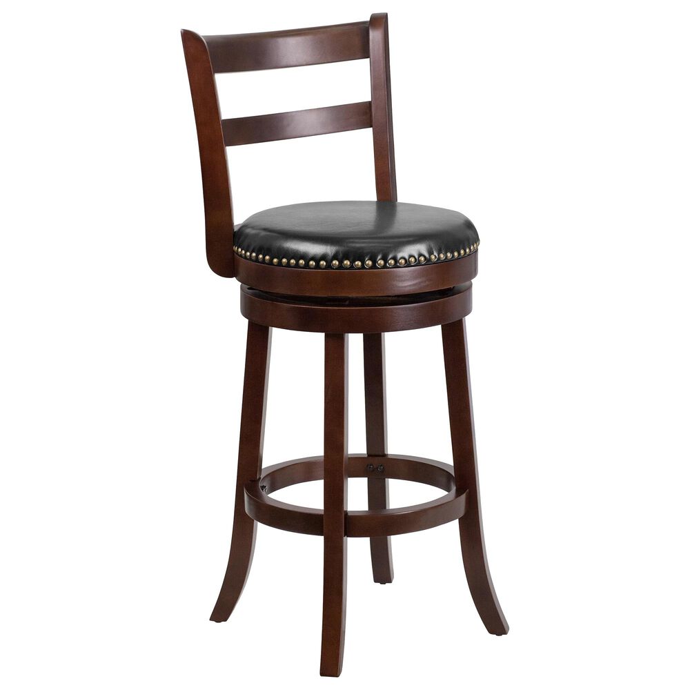 Flash Furniture 30" Swivel Barstool in Black, , large