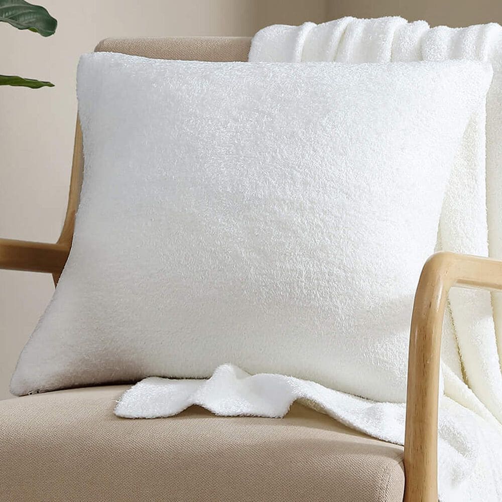 Sunday Citizen Cloud Silque 20&quot; Square Throw Pillow in Clear White, , large