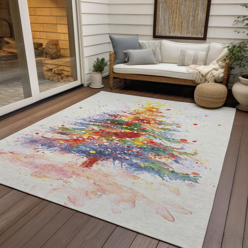 Dalyn Rug Company Wonderland WN17 3&#39; x 5&#39; Ivory Indoor/Outdoor Area Rug, , large