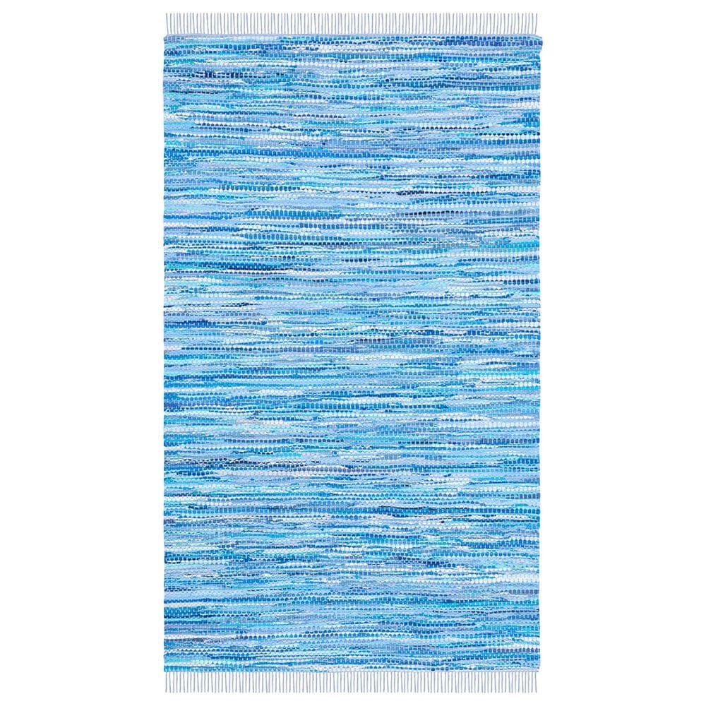 Safavieh Montauk MTK251 5" x 8" Blue Area Rug, , large