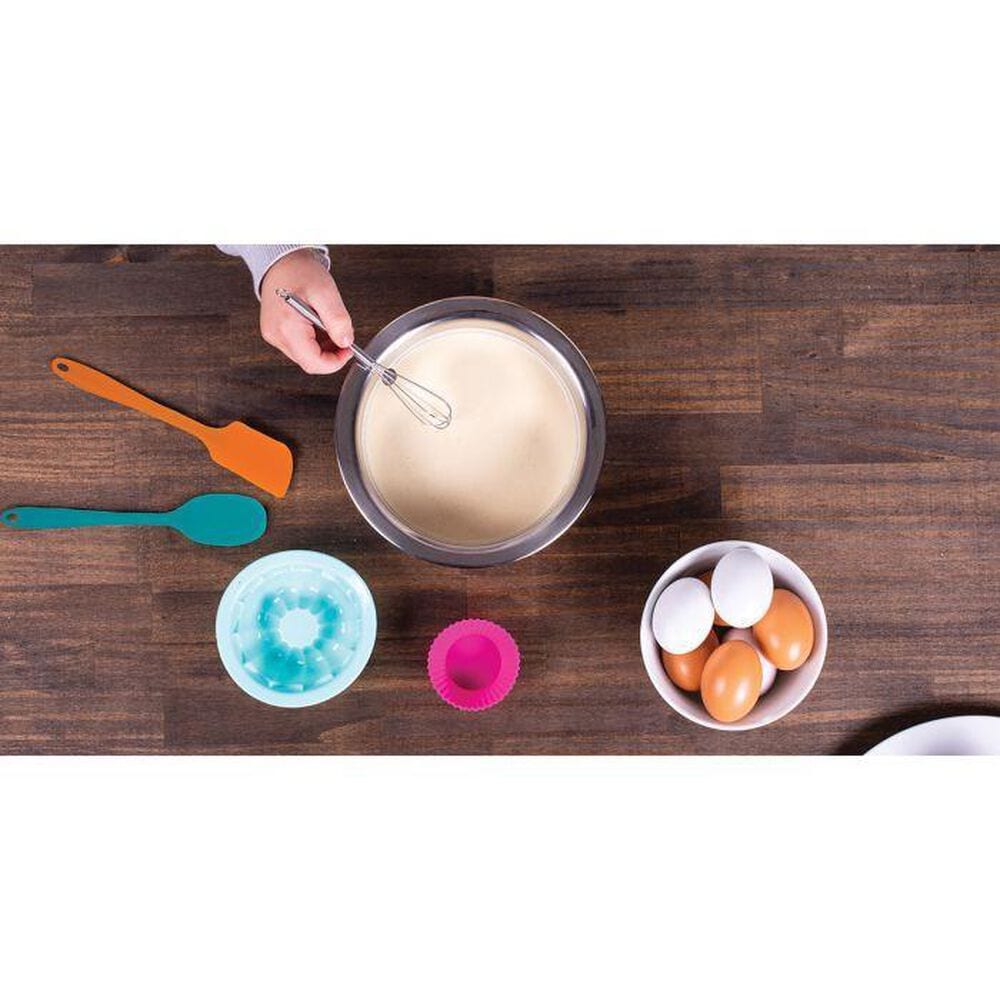 Mrs. Anderson&#39;s 4-Piece Baking Mini Silicone Tool Set in Red, Orange, Yellow and Blue, , large