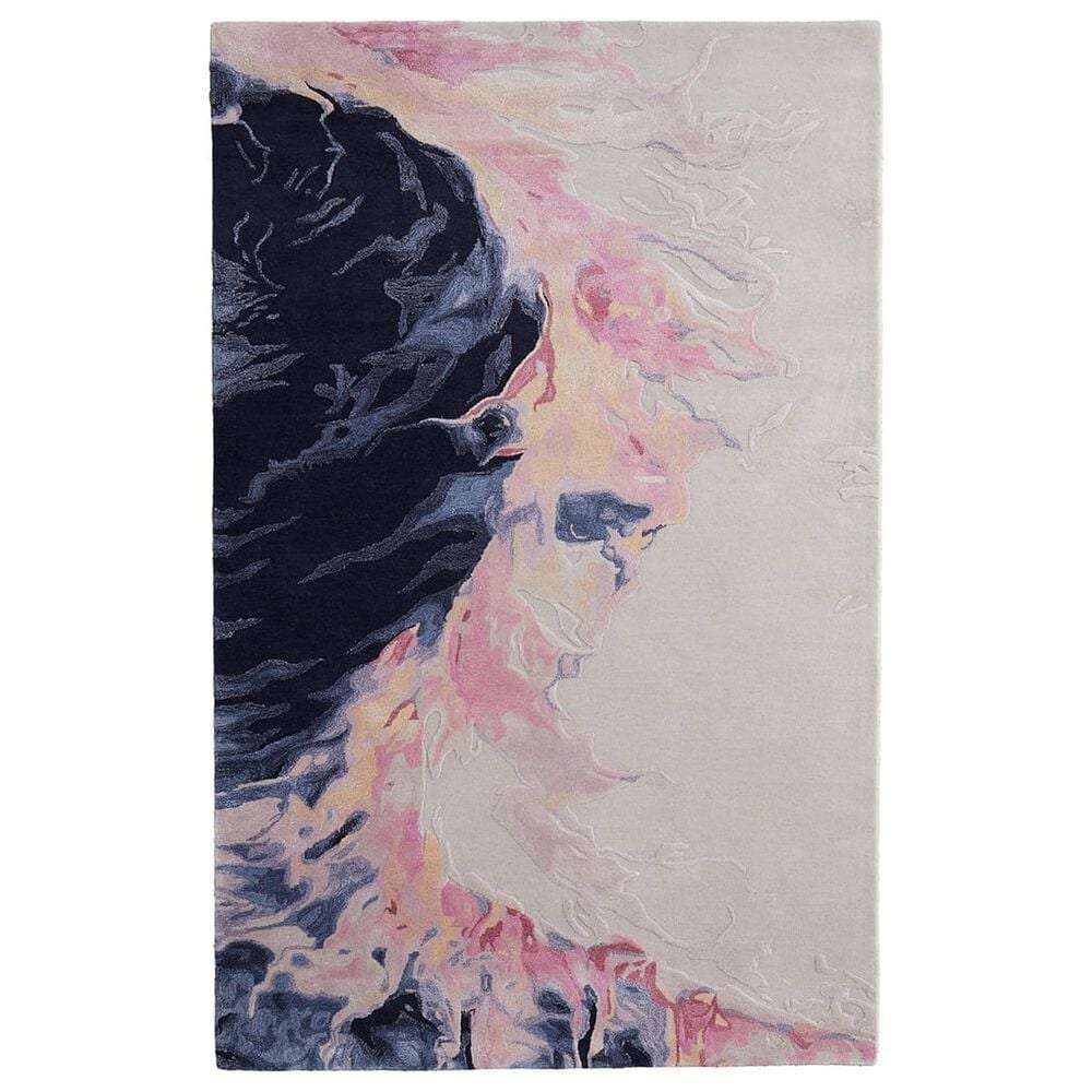 Feizy Rugs Kawai 10" x 14" Pink and Multicolor Area Rug, , large