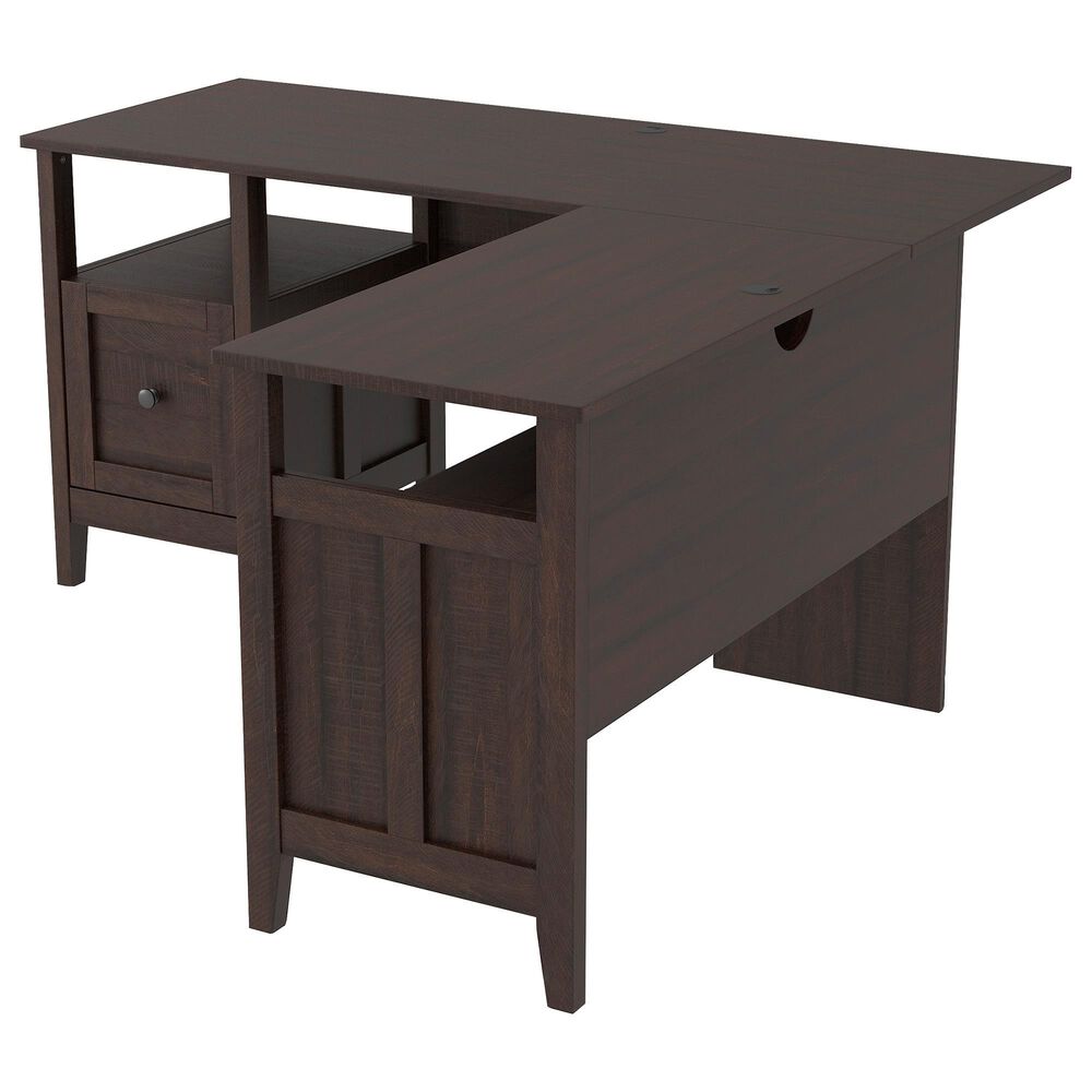 Ashley Camiburg L-Shaped Desk in Warm Brown, , large