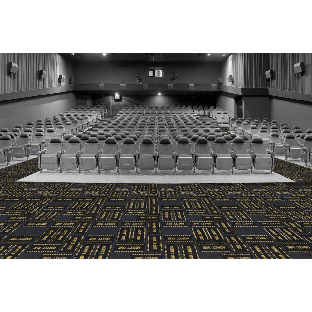 Milliken Brand Code Admit One Rough Rider Carpet in Black, , large
