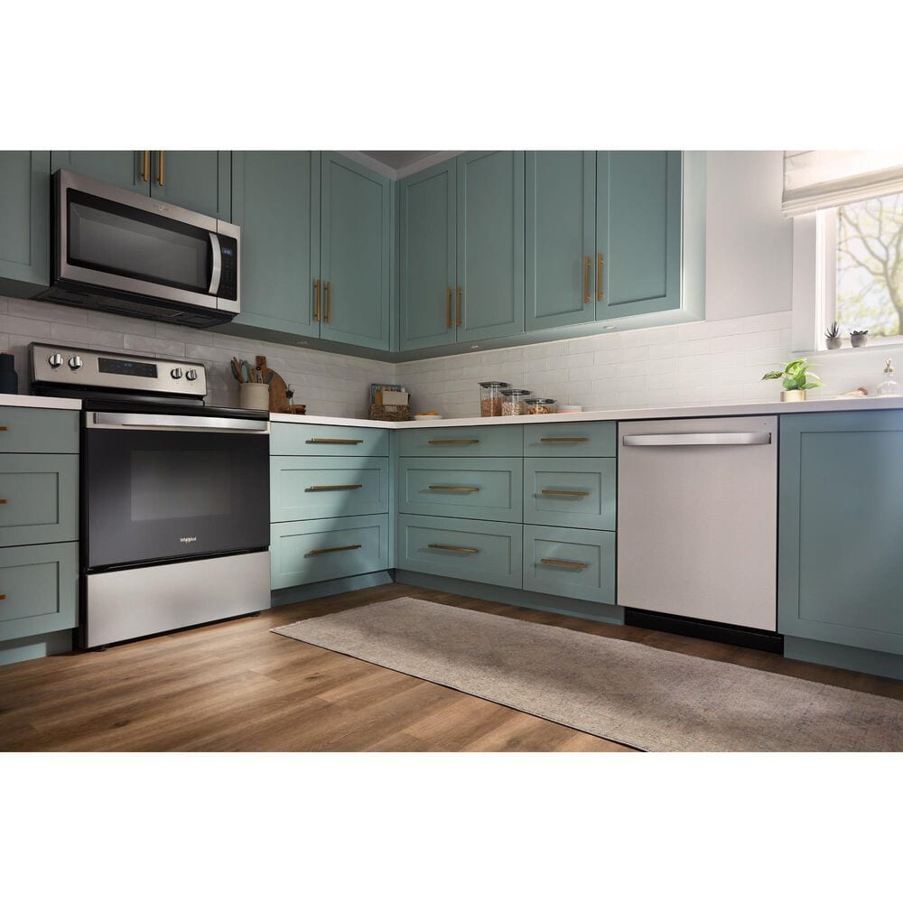 Whirlpool 24" Top Control Built-In Dishwasher with Adjustable 2nd Rack in Fingerprint Resistant Stainless Steel, , large