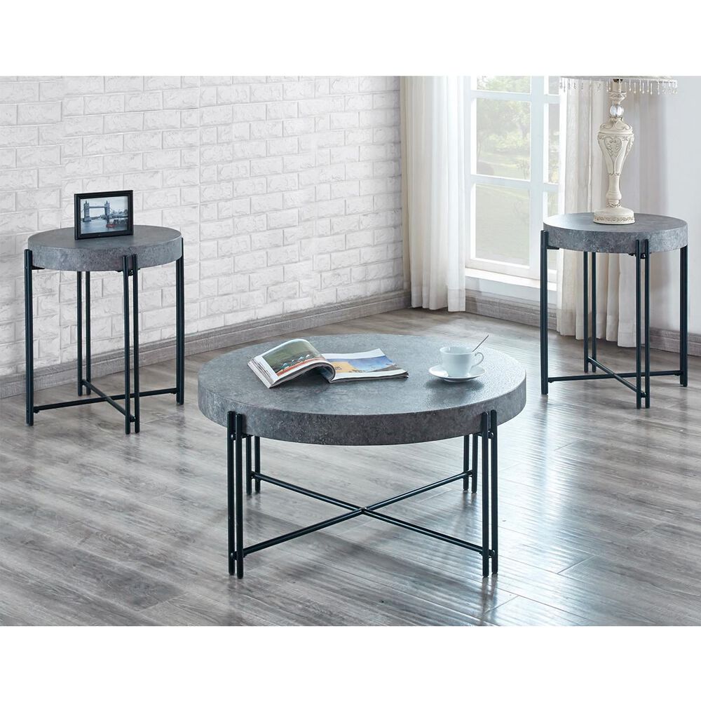 Crystal City Morgan End Table in Gray, , large