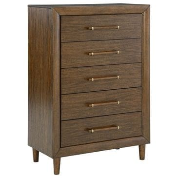 Ashley Lyncott 5-Drawer Chest in Brown, , large