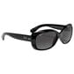Ray-Ban Jackie Ohh Sunglasses with Grey Lenses in Polished Black, , large