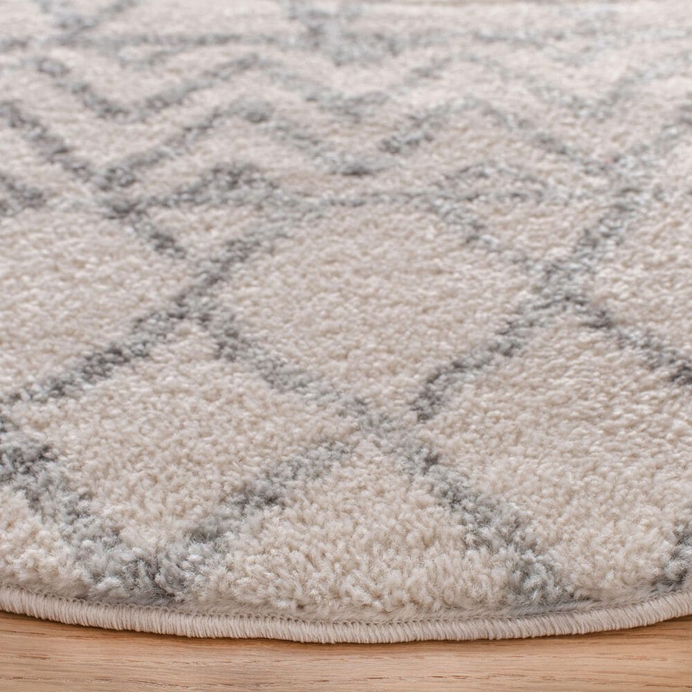 Safavieh Tulum TUL270A 3&#39; Round Ivory and Grey Area Rug, , large