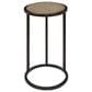 Bernards Furniture Trilogy Metal Wood Top Chairside Table in Toffee, , large