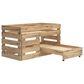 Ashley Larstin Twin Loft Caster Bed in Tan and Brown, , large