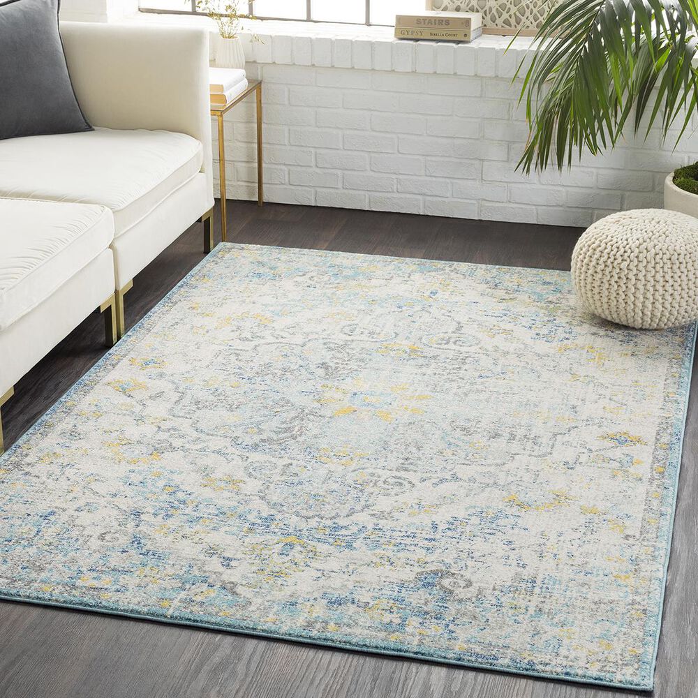 Surya Harput HAP-1065 5&#39;3&quot; x 7&#39;3&quot; Beige, Saffron and Gray Area Rug, , large