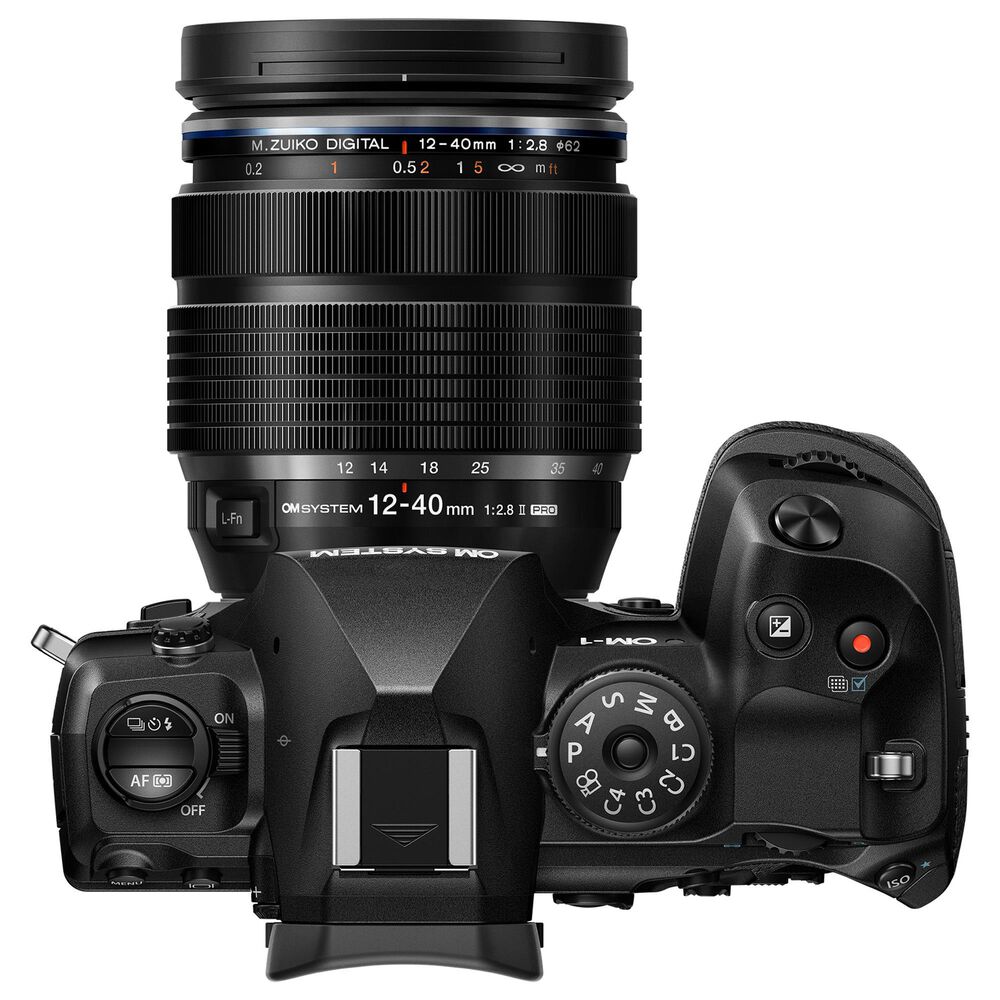 OM- System OM-1 Mark II Camera Body with 12-40mm f/2.8 Pro II Lens in Black, , large