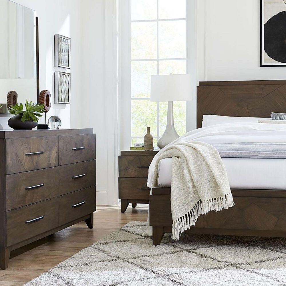 Urban Home Broderick Queen Bed in Wild Oats Brown, , large