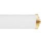 Hunter Holly Grove 24" 2-Light Vanity with Cased White Shade in Alturas Gold, , large