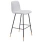 Zuo Modern Gironde Bar Stool in Light Gray and Black, , large