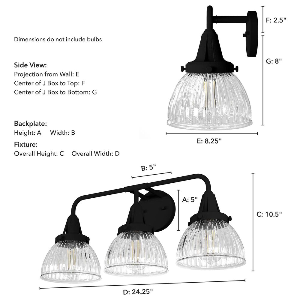 Hunter Cypress Grove 3-Light Vanity in Natural Iron, , large