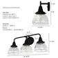 Hunter Cypress Grove 3-Light Vanity in Natural Iron, , large