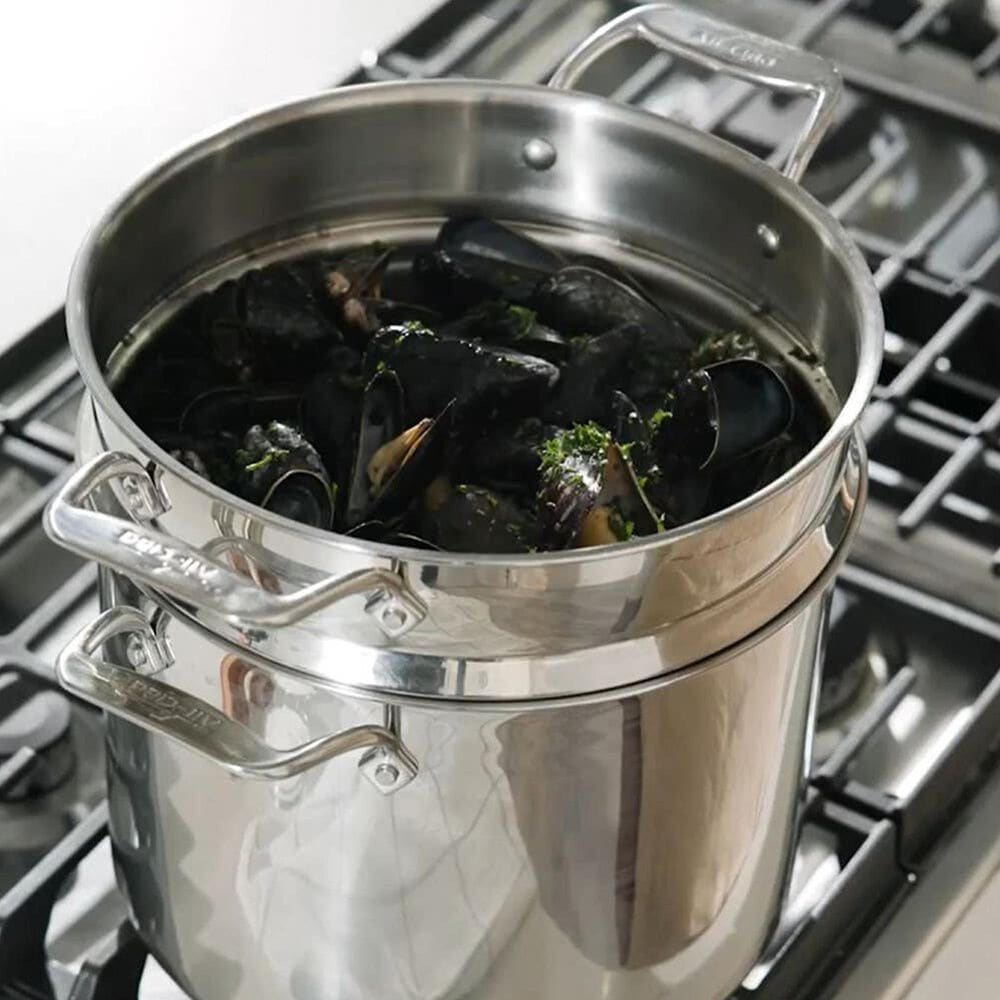 All-Clad Simply Strain 12-Quart Multipot with Insert in Stainless Steel, , large