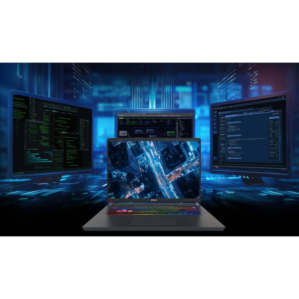 MSI Vector A16 16" Gaming Laptop | AMD Ryzen 9-8940HX - 16GB RAM - NVIDIA GeForce RTX 5070 Ti Graphics - 1TB SSD in Cosmos Gray, , large