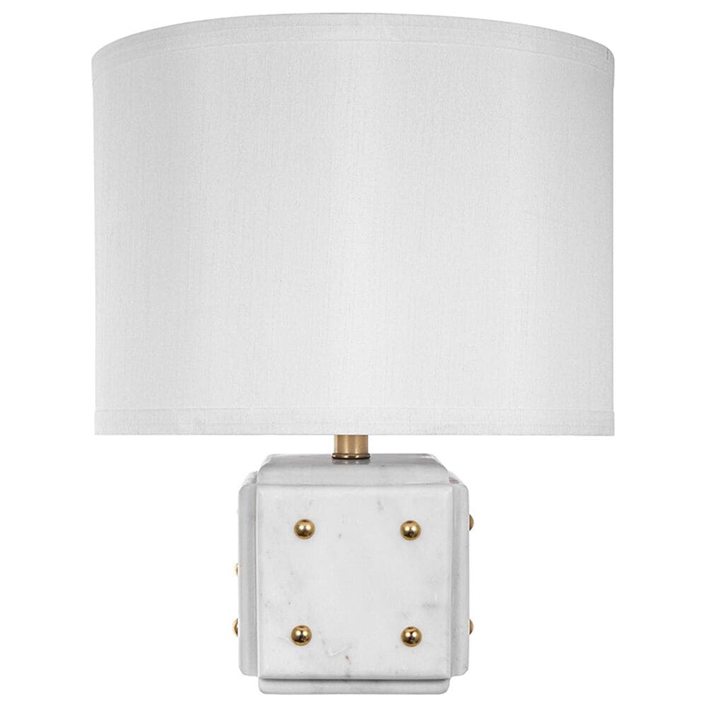 A&B Home Anita Table Lamp with Collapsible Shade in White and Gold, , large