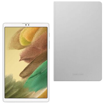 Samsung Galaxy Tab A7 Lite 8.7" 32GB - Silver + Book Cover for Galaxy Tab A7 Lite in Silver, , large