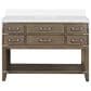 Lexora Home Norwalk 48" Single Bathroom Vanity in Grey Oak with White Cultured Marble Top and Rectangular Sink, , large